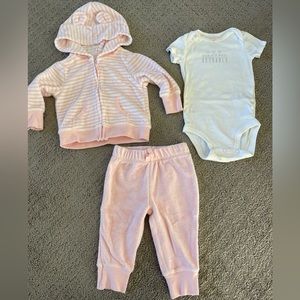 Carter's Teddy Bear 3 Pc Sweat-Suit Set